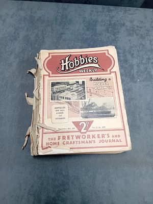 Rare Hobbies Weekly 1934 Model Railway book (condition not great as pictured)