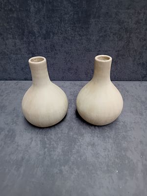 Pair of Stone Look Vases