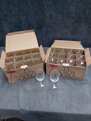 Lot of 24 Pasabahche wine glasses as pictured 
New and unused
