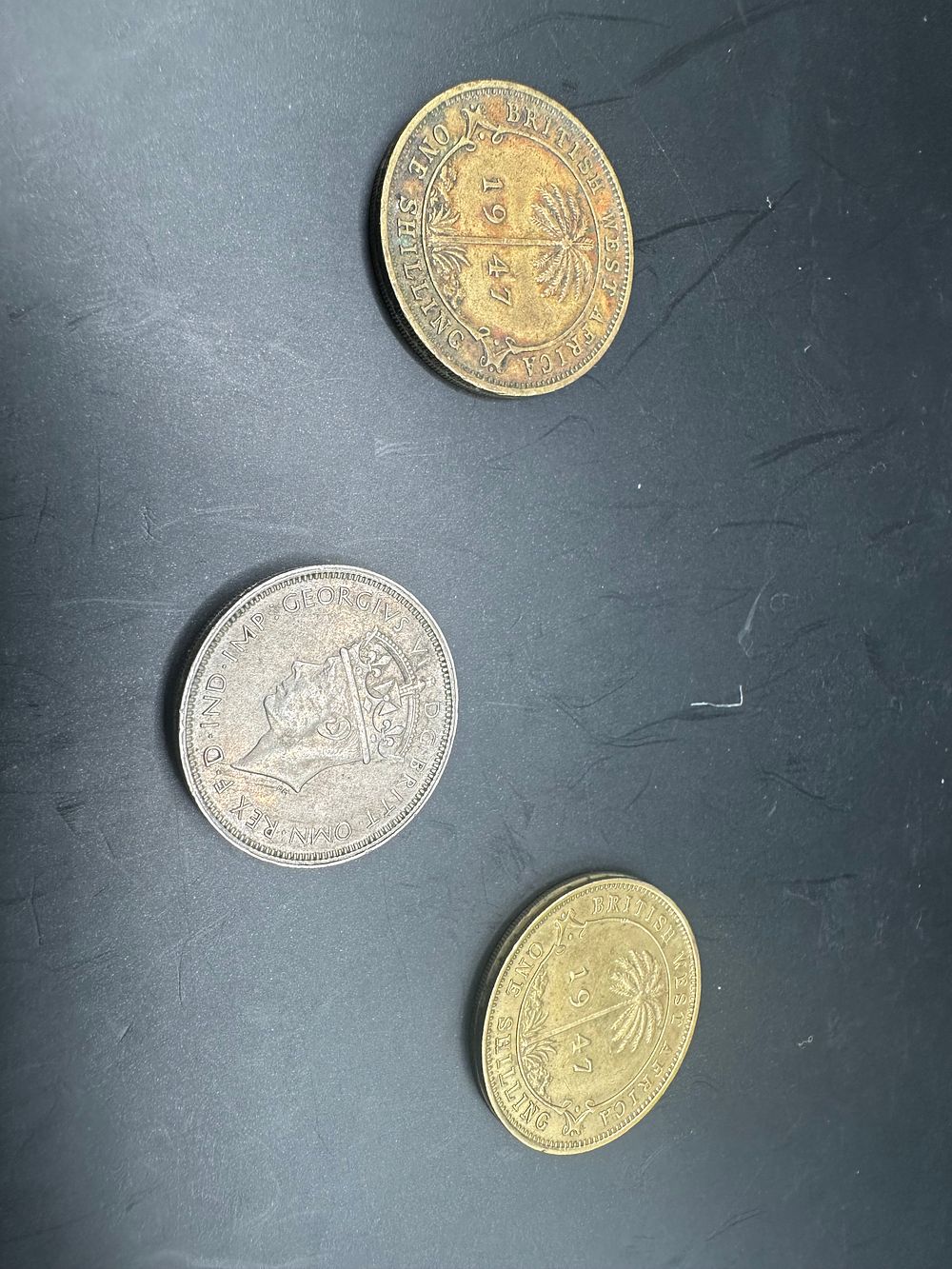 Lot 202: 3 x British West Africa coins - 2...