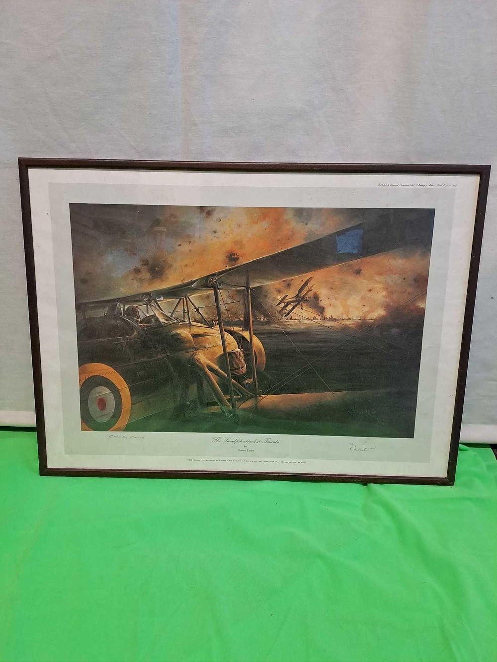 Lot 373: The Swordfish Attack At Taranto First Edition Print...