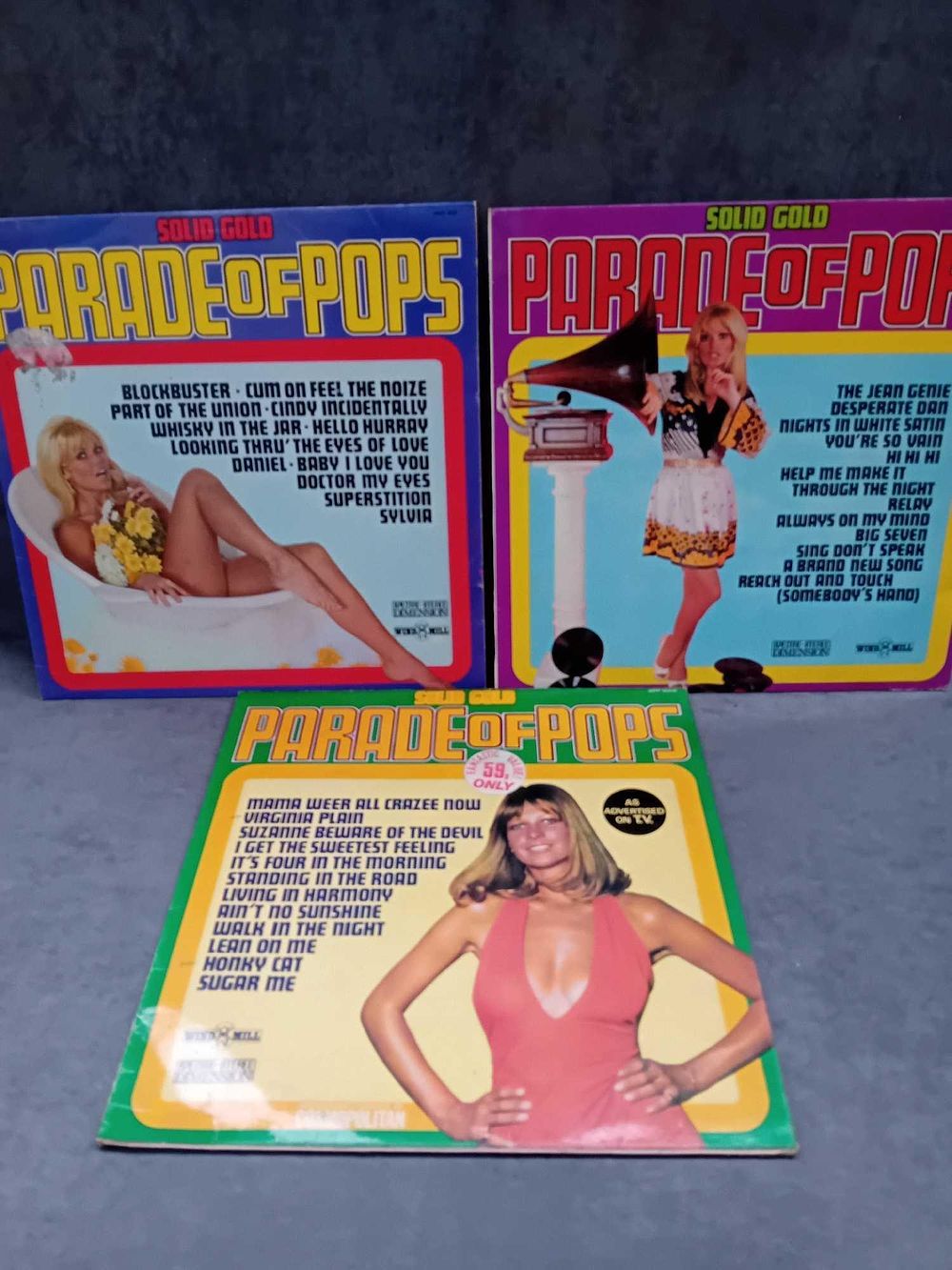 Lot 422: 3 x Parade of pops vinyls as pictured
