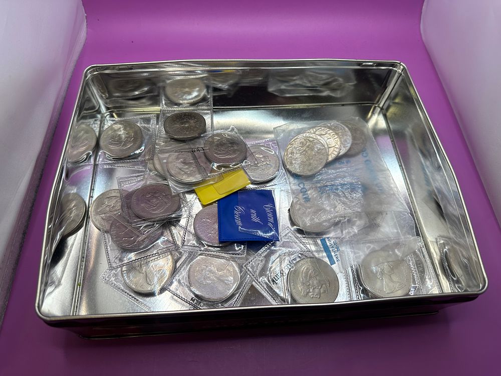 Lot 406: Huge lot of 31 Comemertive coins as pictured