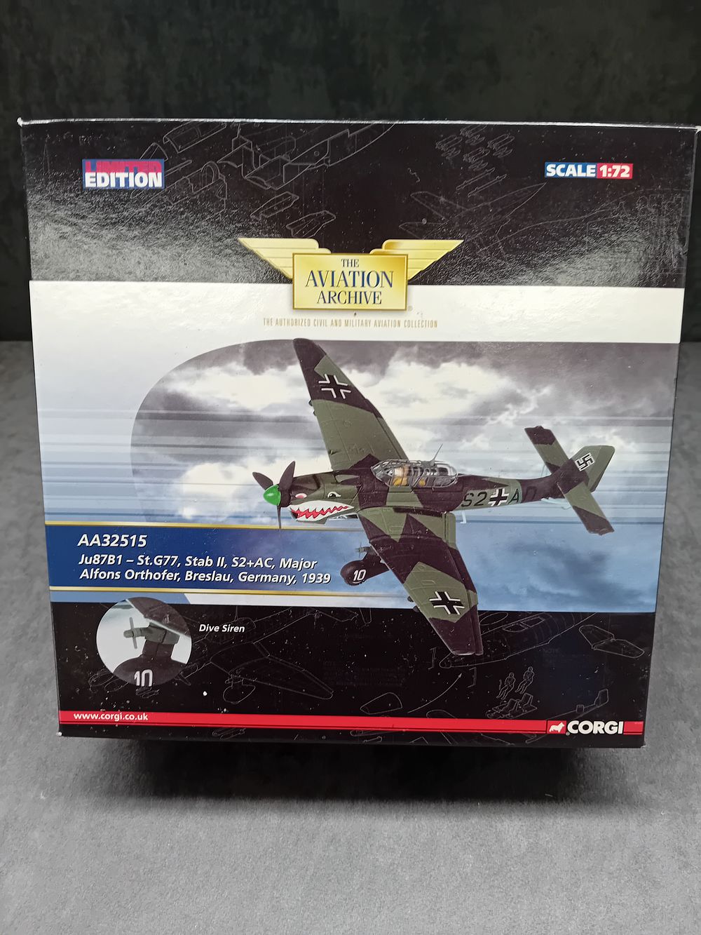 Lot 13: Corgi The Aviation Archive Limited Edition JU87B1 -...