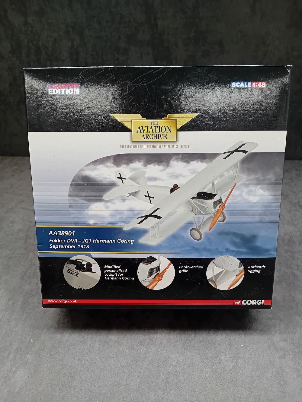 Lot 12: Corgi The Aviation Archive Limited Edition Fokker DVII...