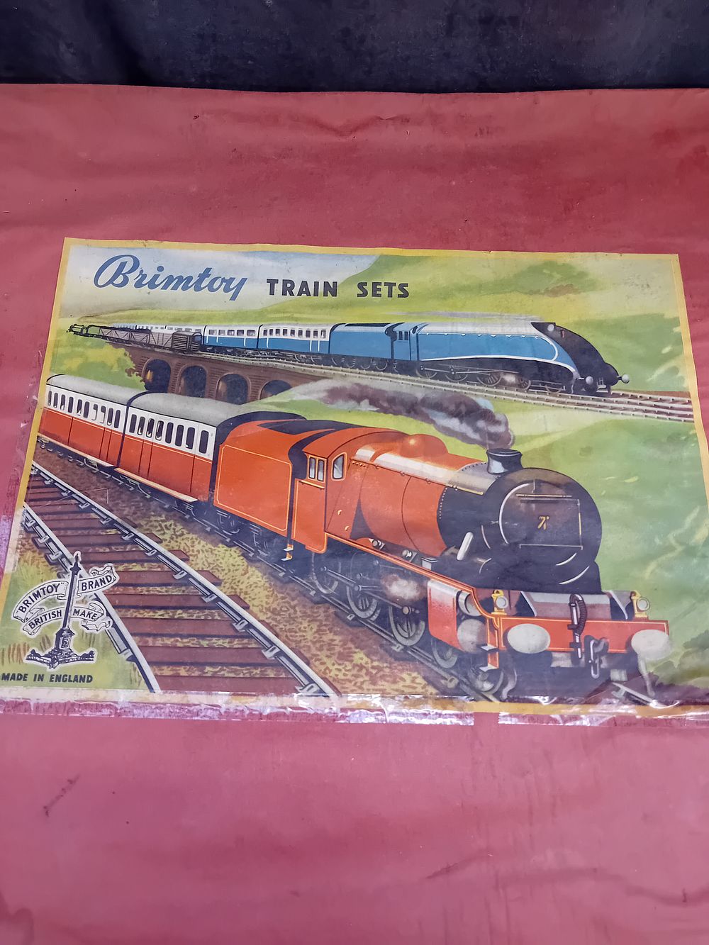 Lot 151: Brimtoy Train set complete as pictured. Box is...