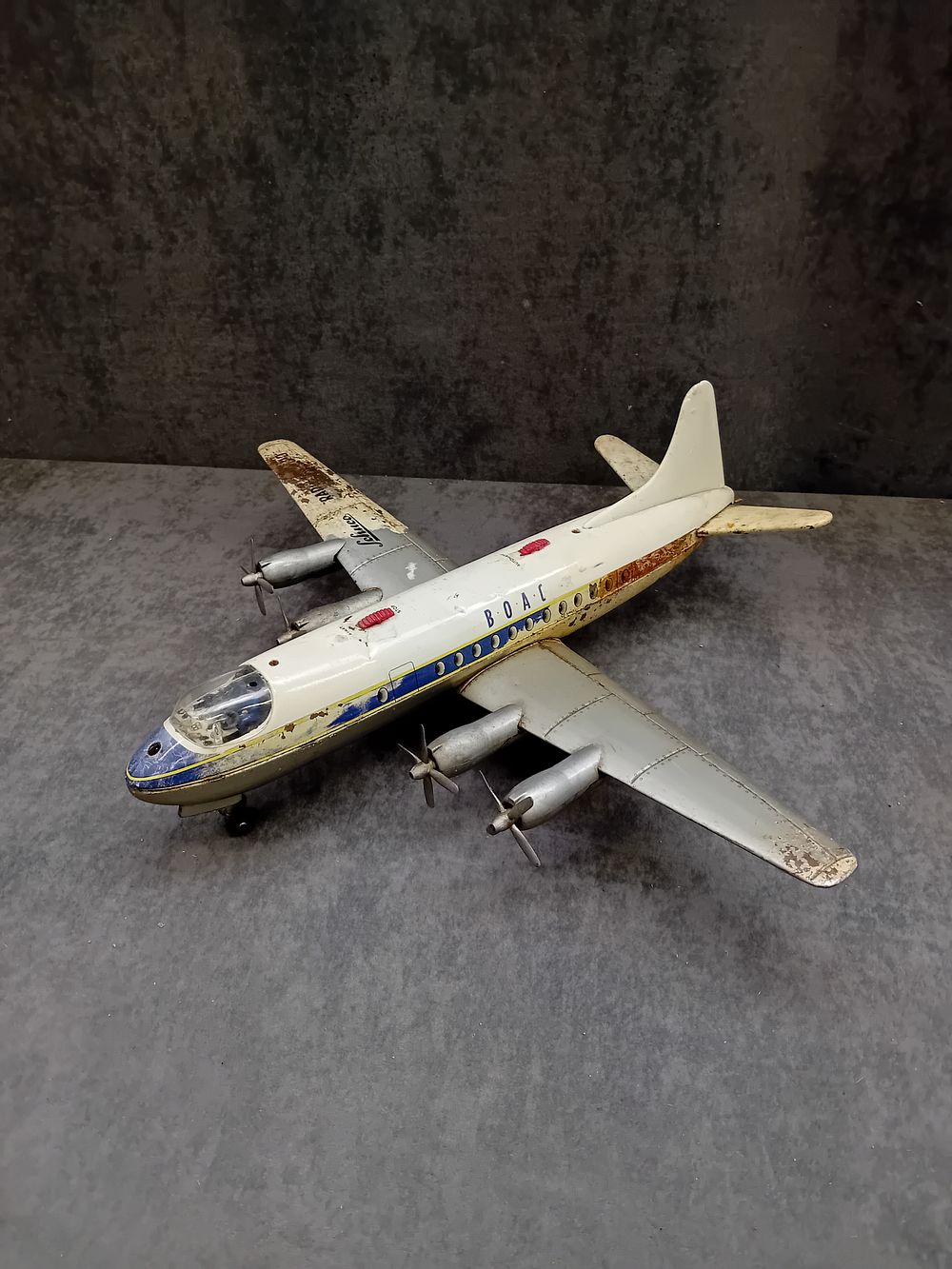 Lot 209: Schuco B.O.A.C tin toy as pictured
