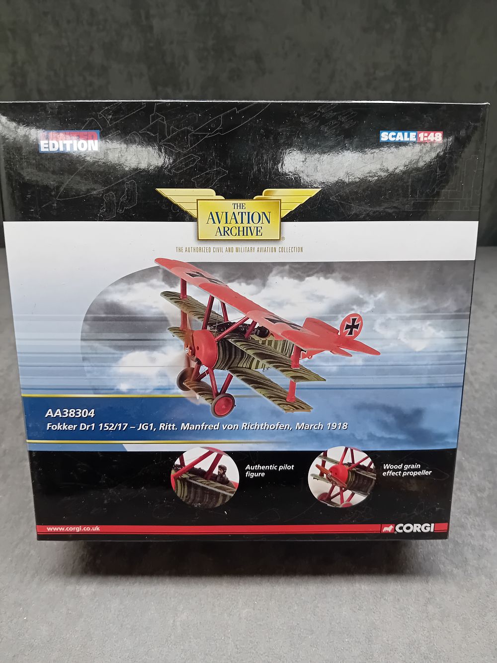 Lot 6: Corgi The Aviation Archive Limited Edition Fokker Dr1...