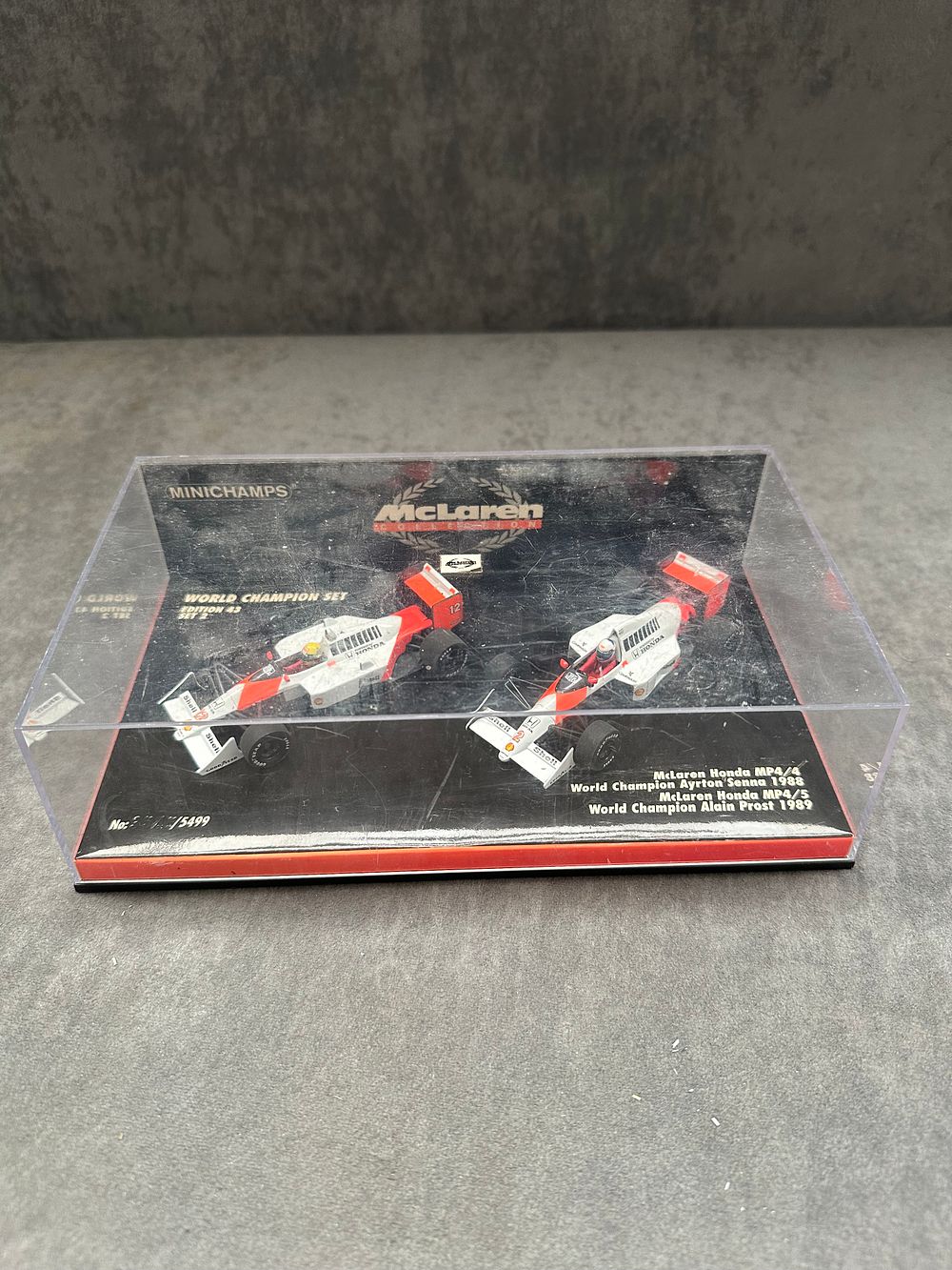 Lot 127: Minichamps world champion set 1988 Mclaren Ayrton Senna...
