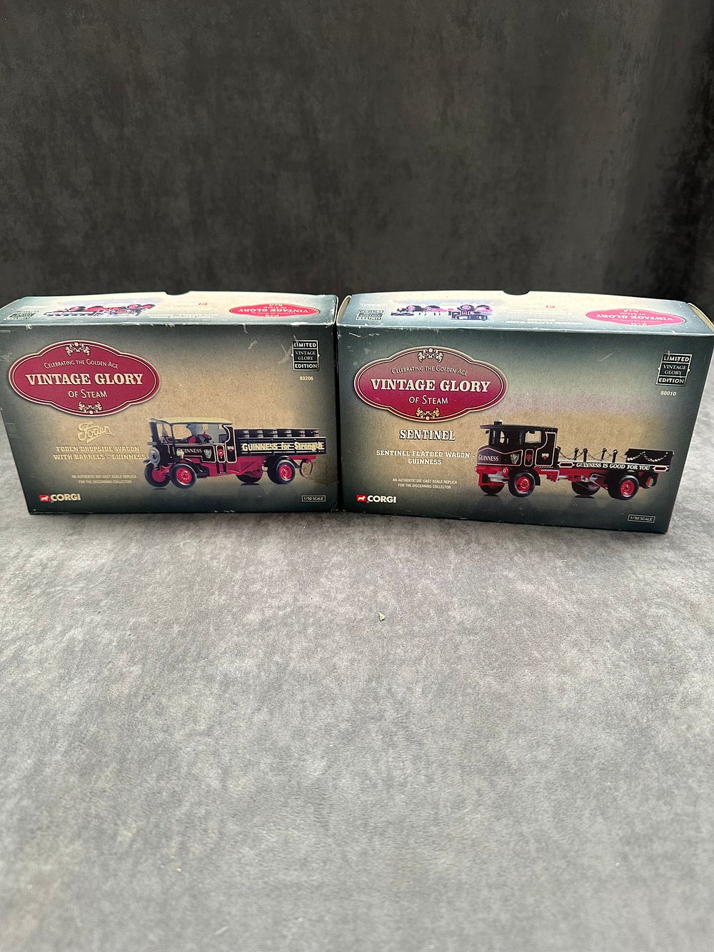 Lot 42: Pair of Corgi Vintage Glory of Steam Guinness...