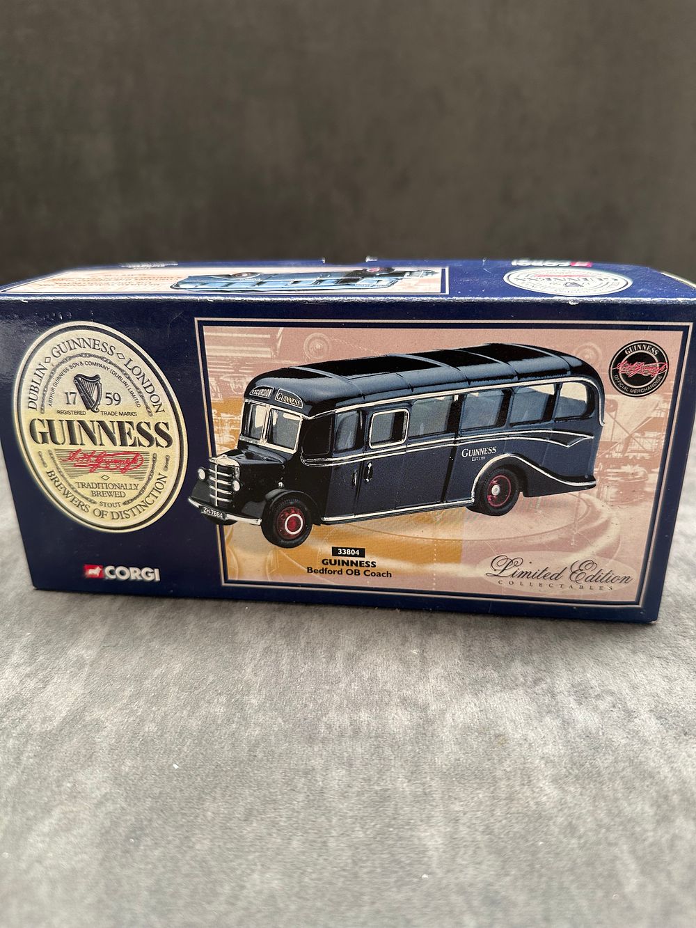 Lot 36: Corgi Guinness Bedford OB Coach 33804