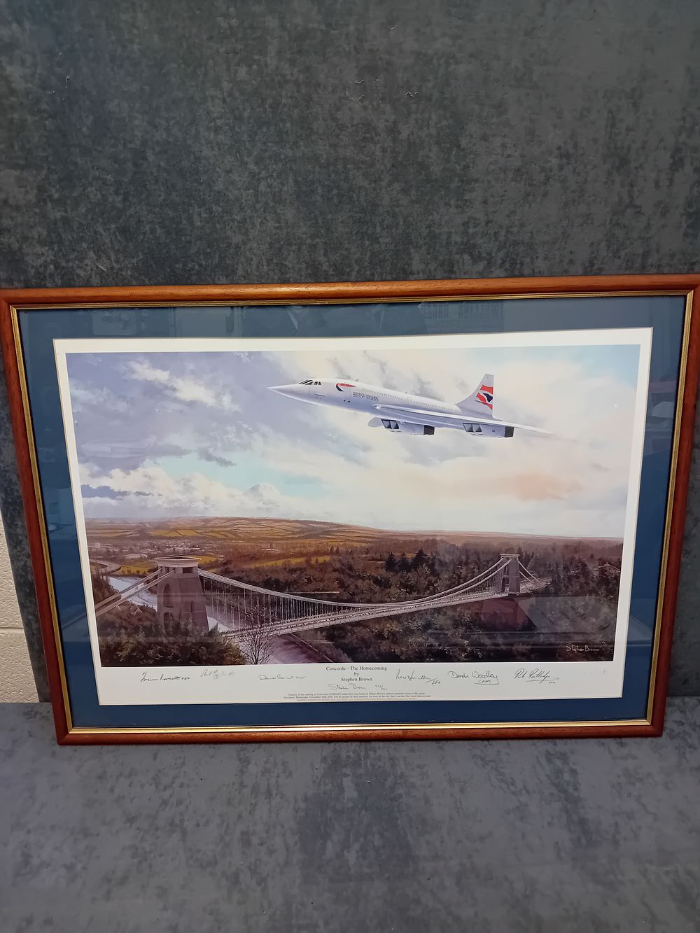 Lot 343: Comcorde The Homecoming By Stephen Brown Signed Print ...