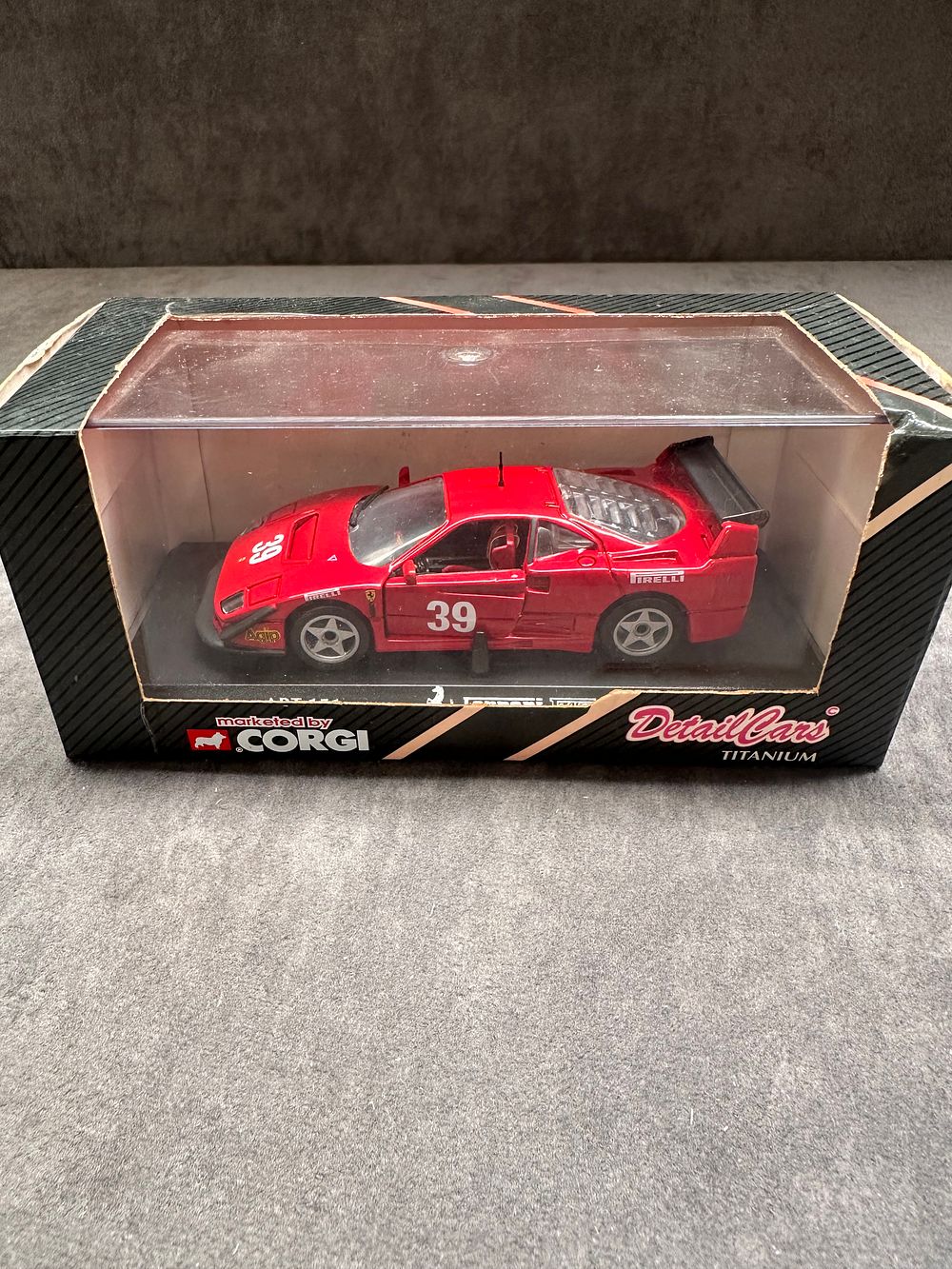 Lot 25: Corgi Detail Cars Titanium Ferrari F40 1987 Racing...
