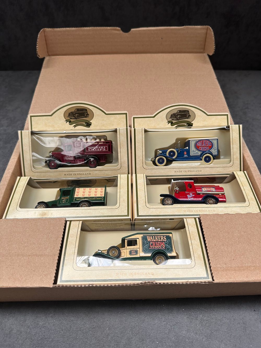 Lot 142: Set of five Lledo Diecasts Walkers crisp promotional...