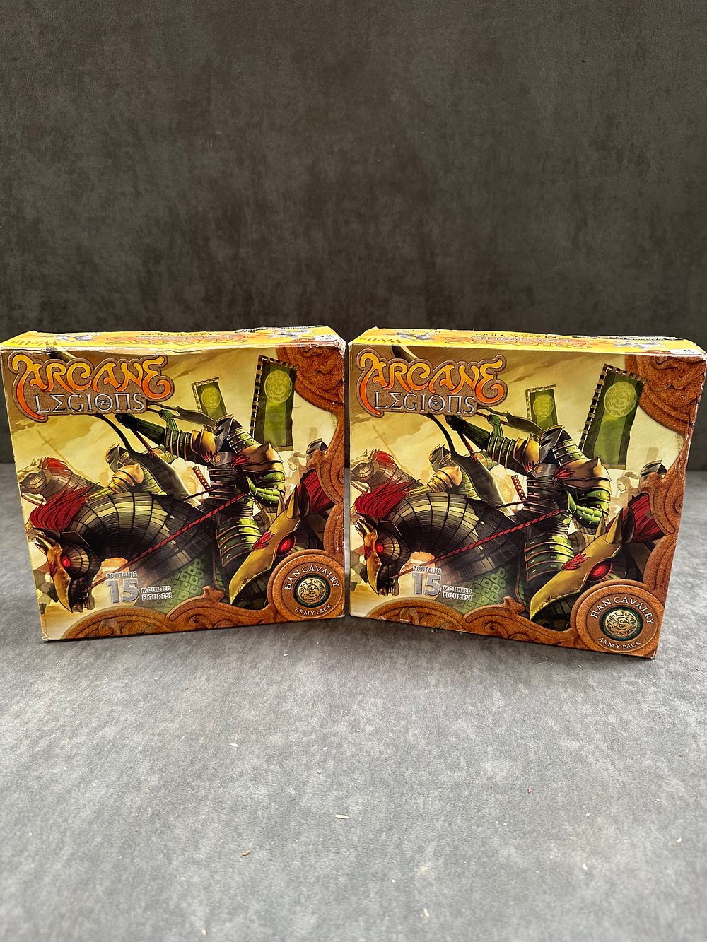 Lot 288: Arcane Legions 2 x Han Cavalry Soldiers. (30...