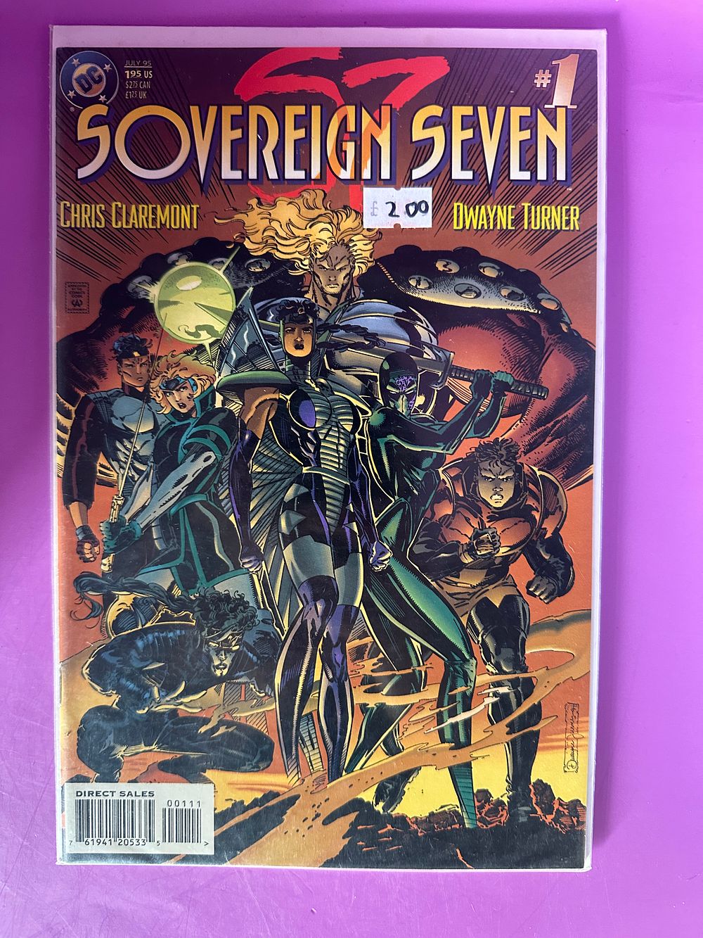 Lot 617: DC Comics sovereign seven issue one 1995
