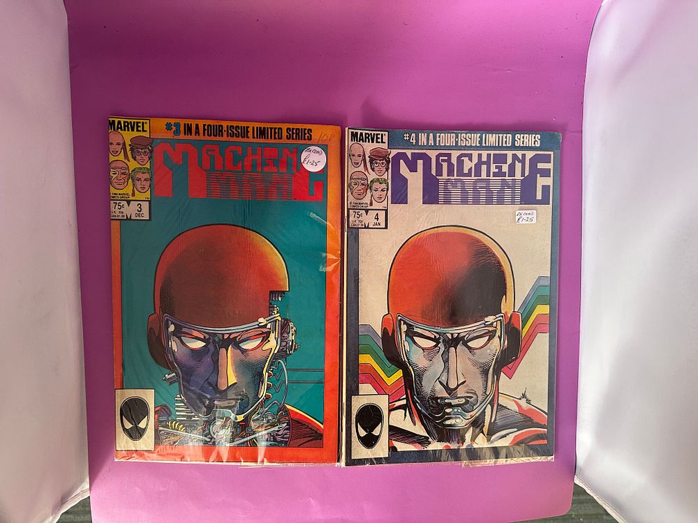 Lot 629: Marvel Comics machine man issues 3 and 4