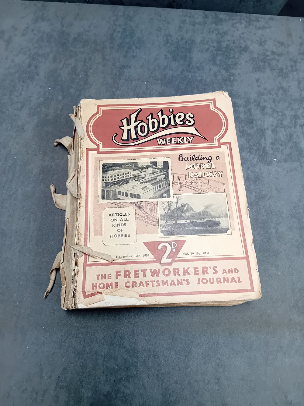 Lot 638: Rare Hobbies Weekly 1934 Model Railway book (condition...