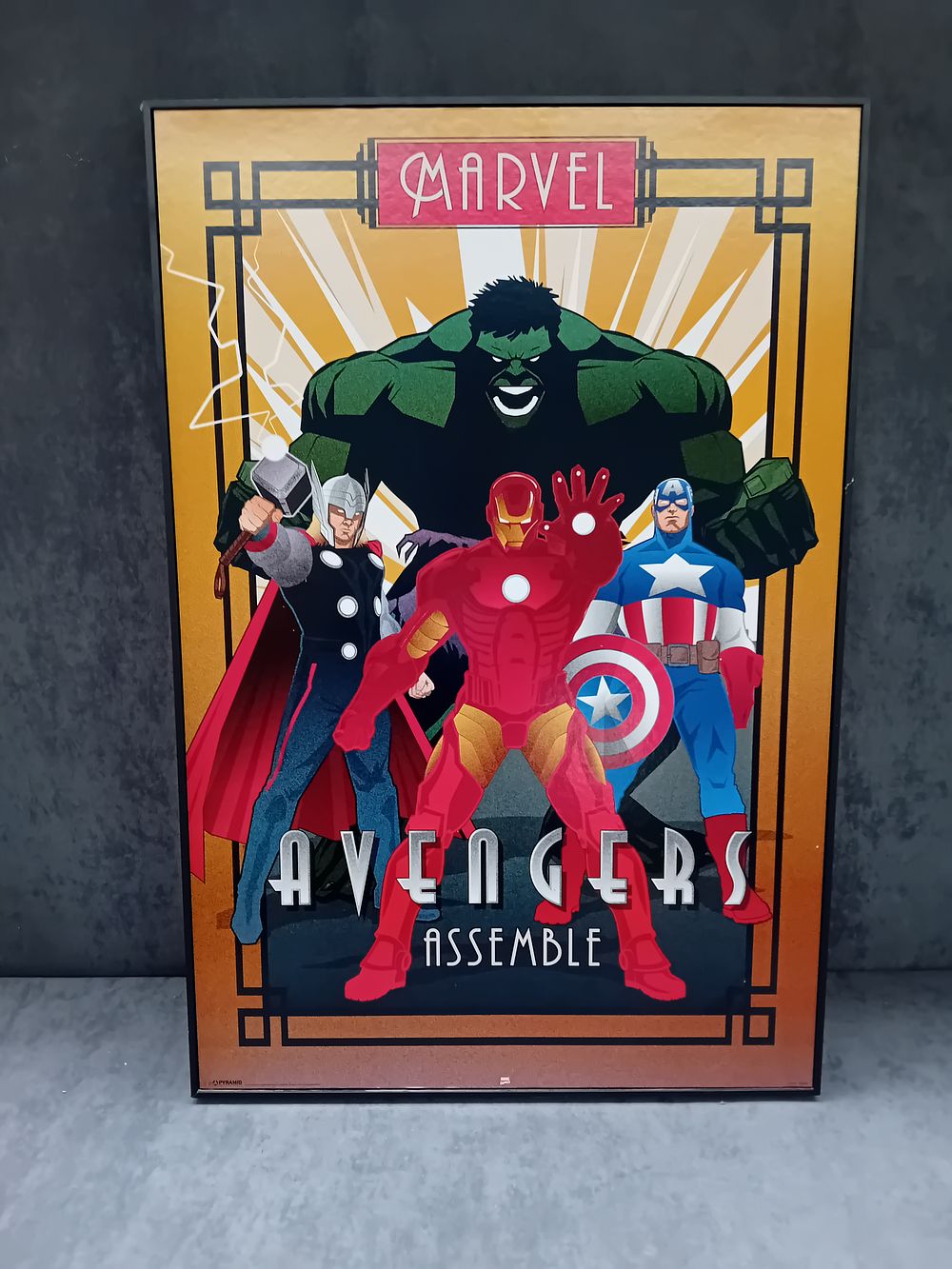 Lot 279: Marvel Avengers Assemble large print Sizes are 93cm...