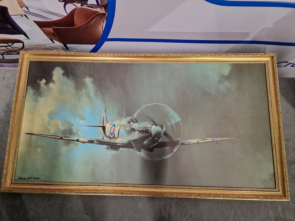 Lot 165: Spitfire Barrie A F &;Clark Print In In...