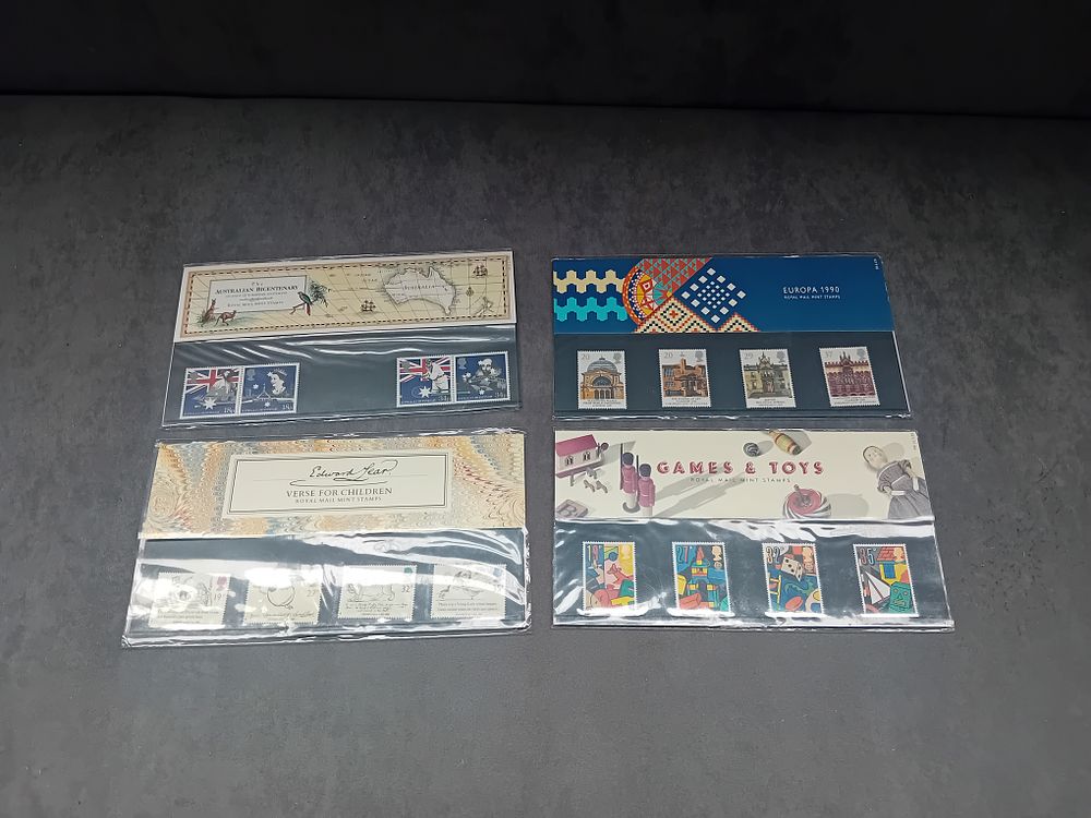 Lot 320: Lot of 4 of Stamp Presentation packs Europa...