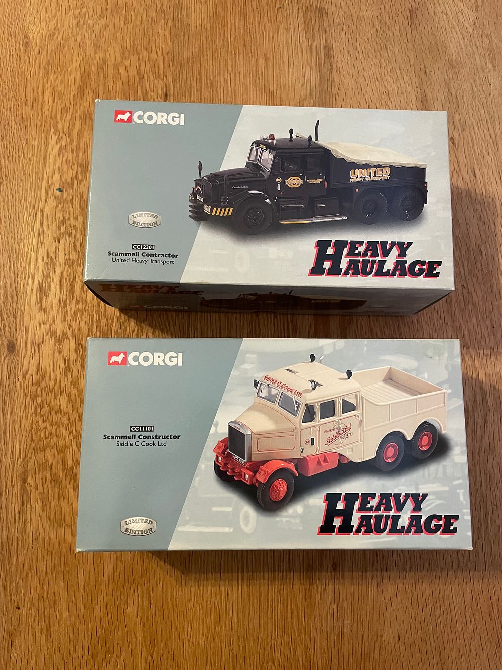 Lot 561: 2 x Corgi Heavy Haulage CC12301 and CC11101