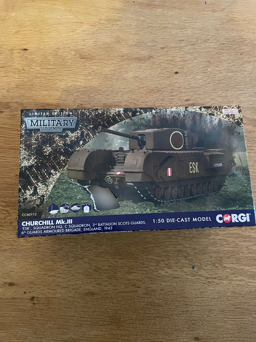Lot 547: Corgi Military Legends Churchill MK.III 1:50 Scale CC60112...