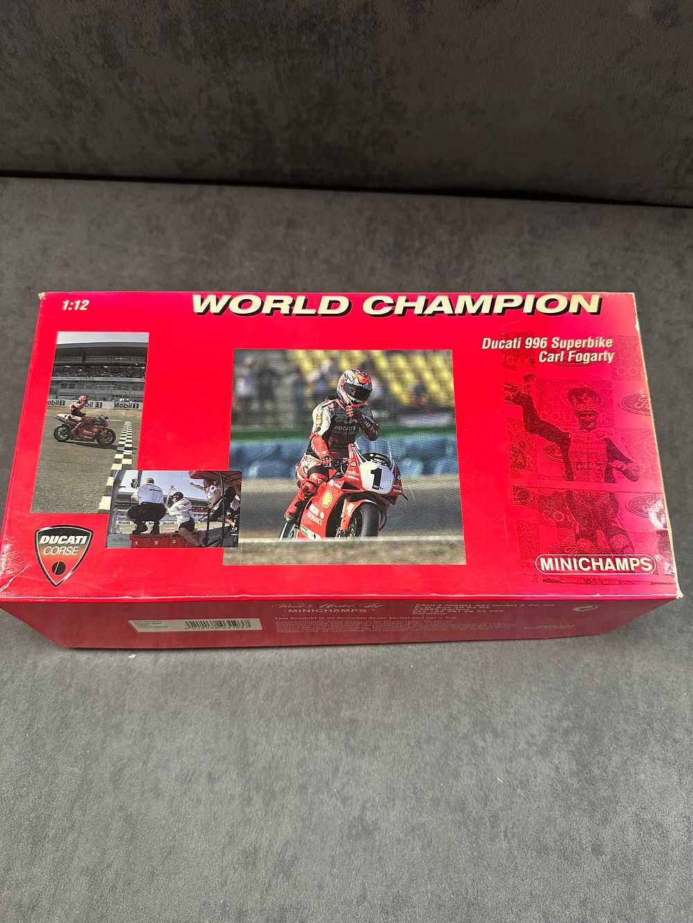 Lot 489: Minichamps Ducacti 996 Super Bike Carl Fogarty 1999...