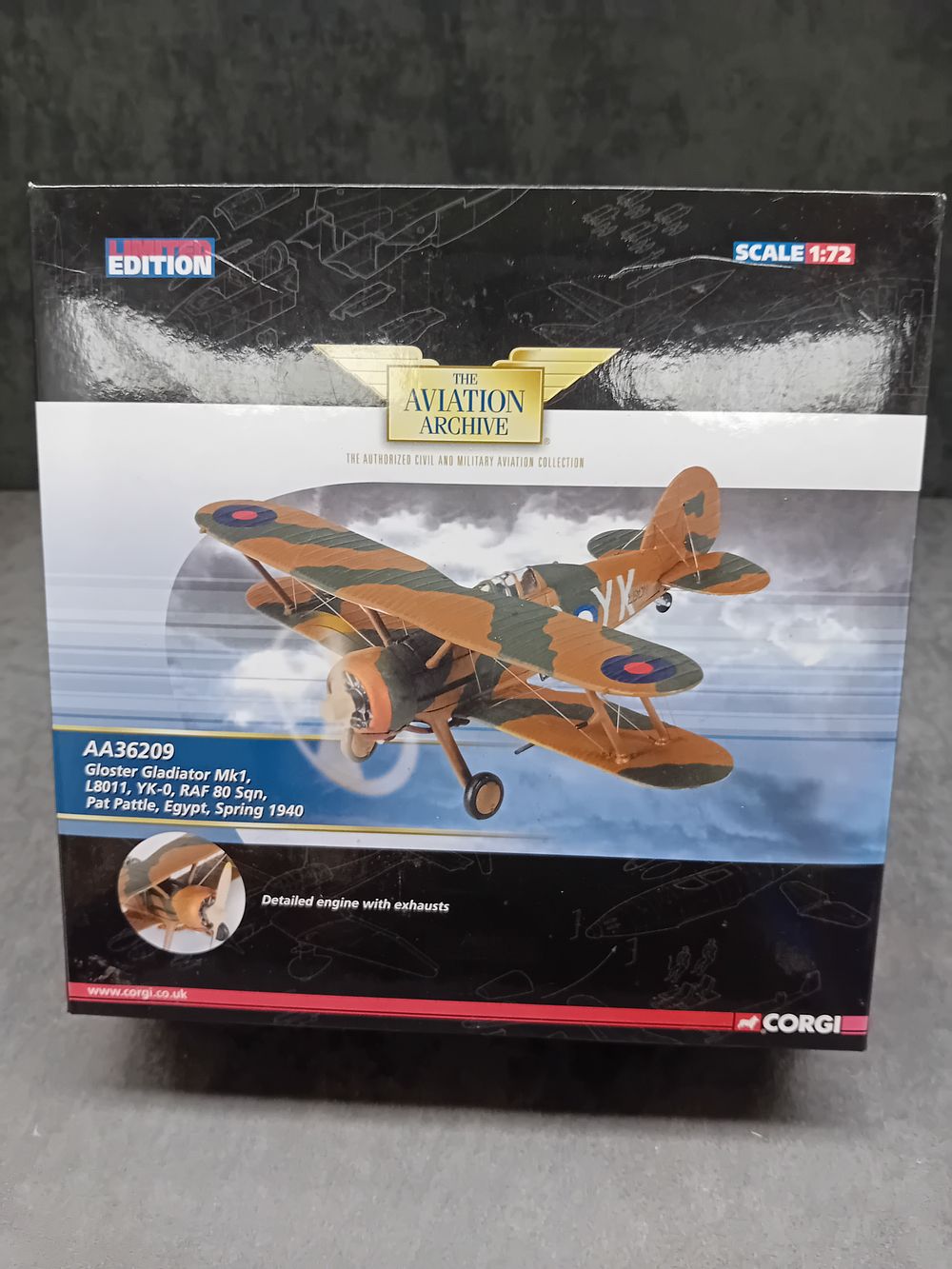 Lot 495: Corgi The Aviation Archive Limited Edition Gloster Gladiator...