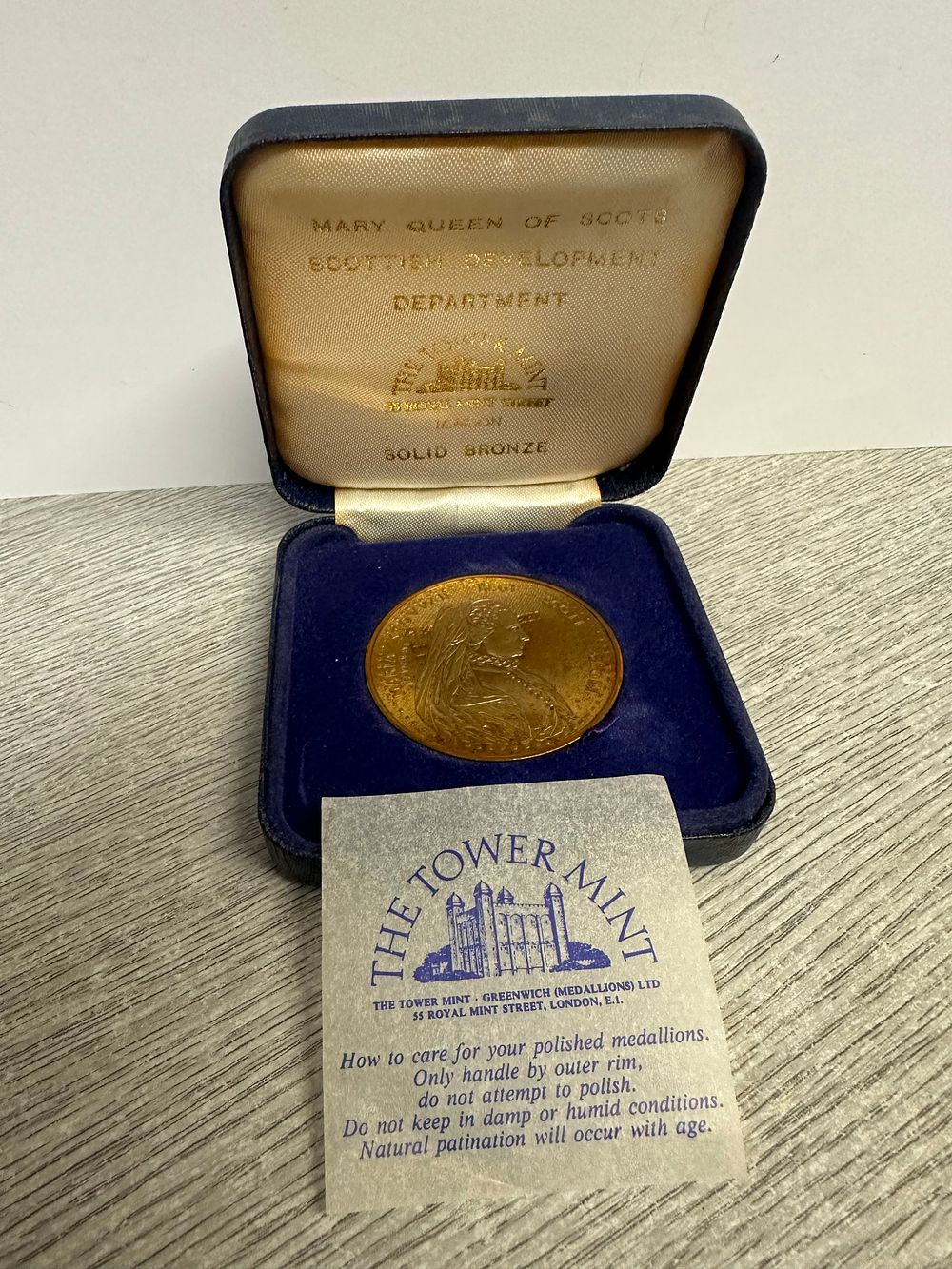 Lot 384: Solid Bronze Mary Queen of the Scots, Scottish...