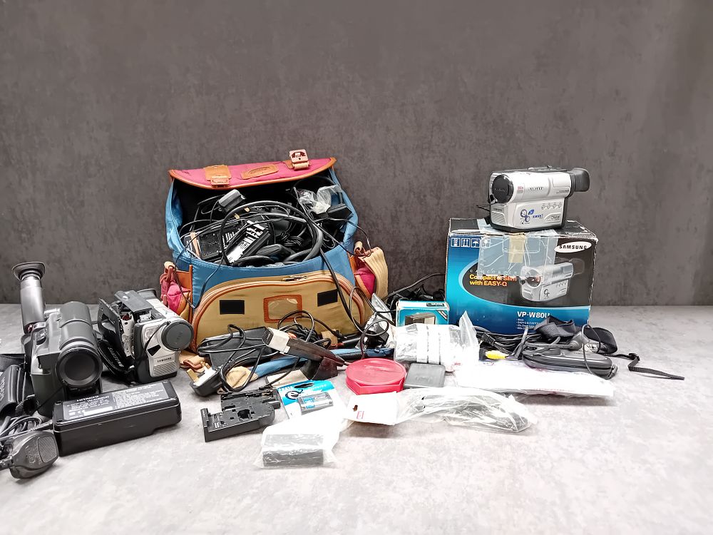Lot 649: Huge mixed lot of Video Recorders / Camcorders...