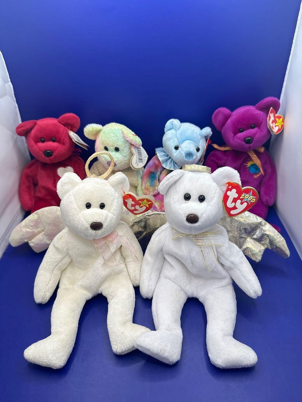 Lot 236: 6 x TY Beanie Baby Bears with tags....