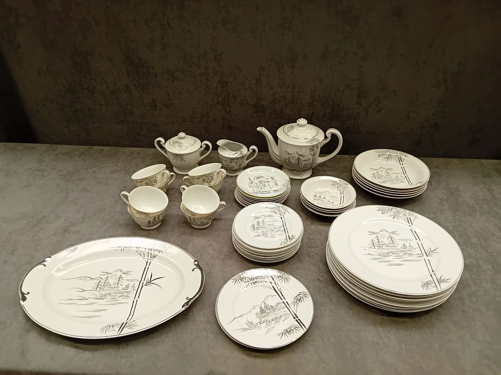 Lot 278: Huge Lot of Roxy China Hand Painted set...