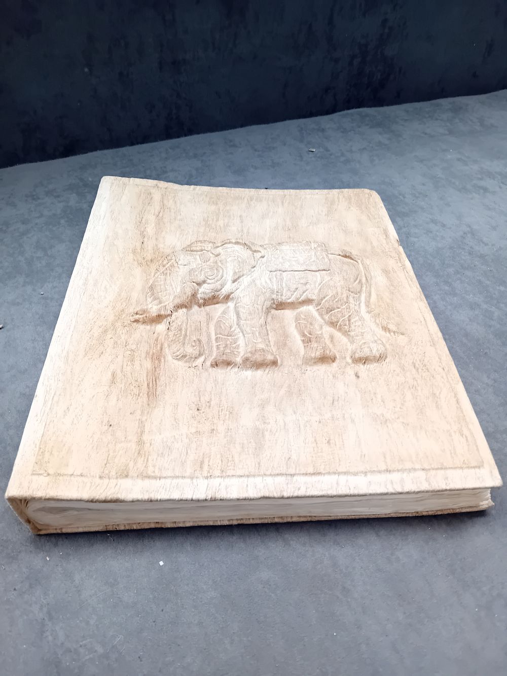 Lot 398: Hand made Photo Album featuring an Elephant as...