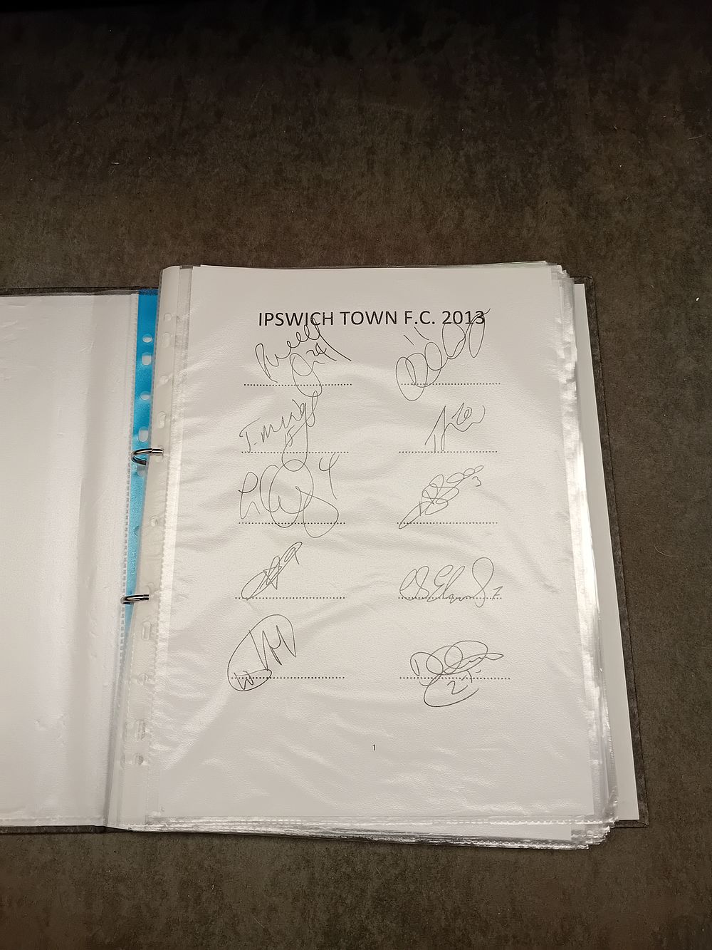 Lot 156: huge mixed lot of football player signatures. lots...