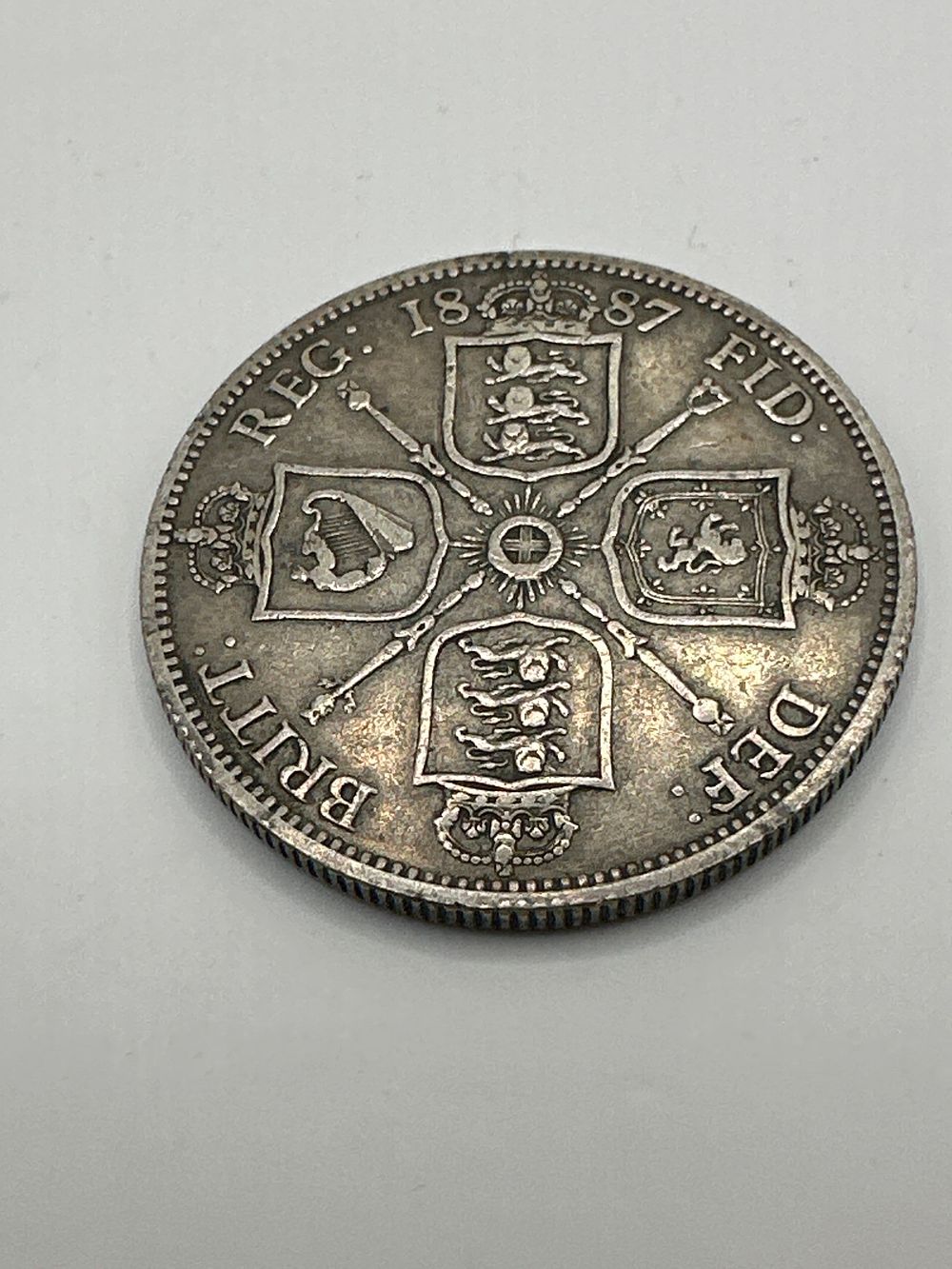 Lot 315: Great Britain, Queen Victoria, 1887 DOUBLE Florin, Silver