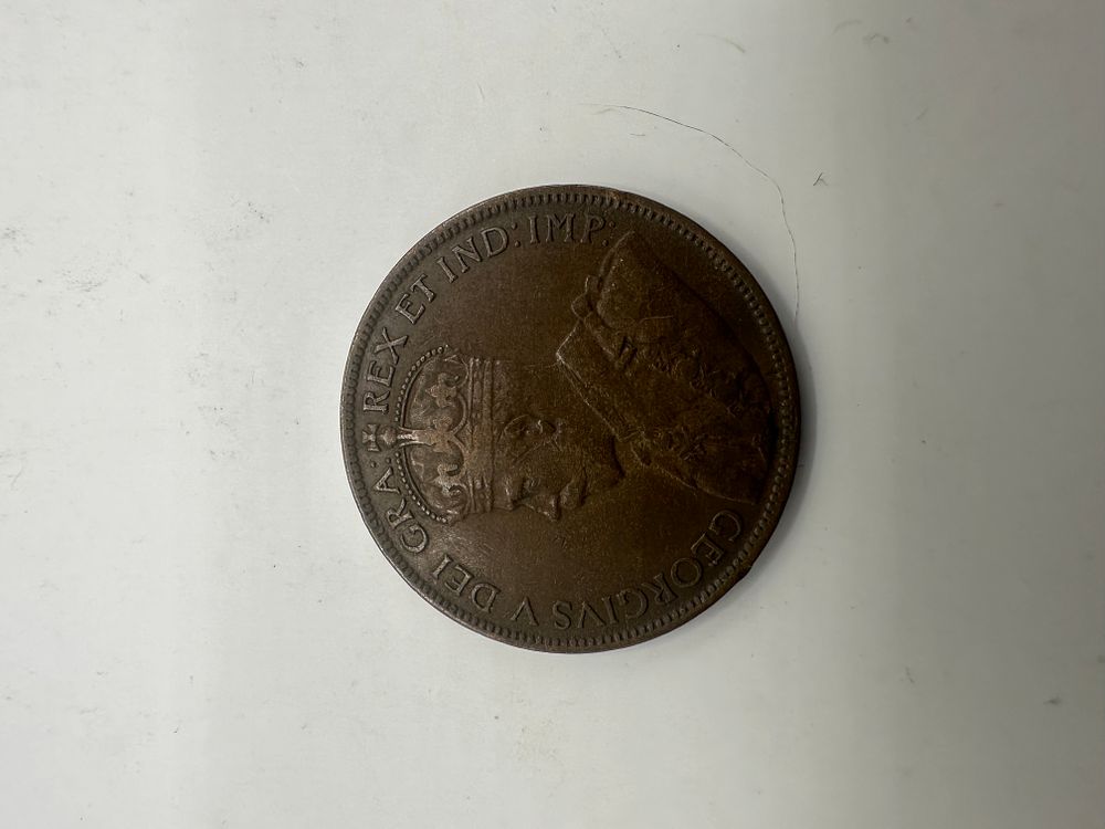 Lot 336: A 1916 Canadian One Cent Large Penny, King George V, KM# 21
