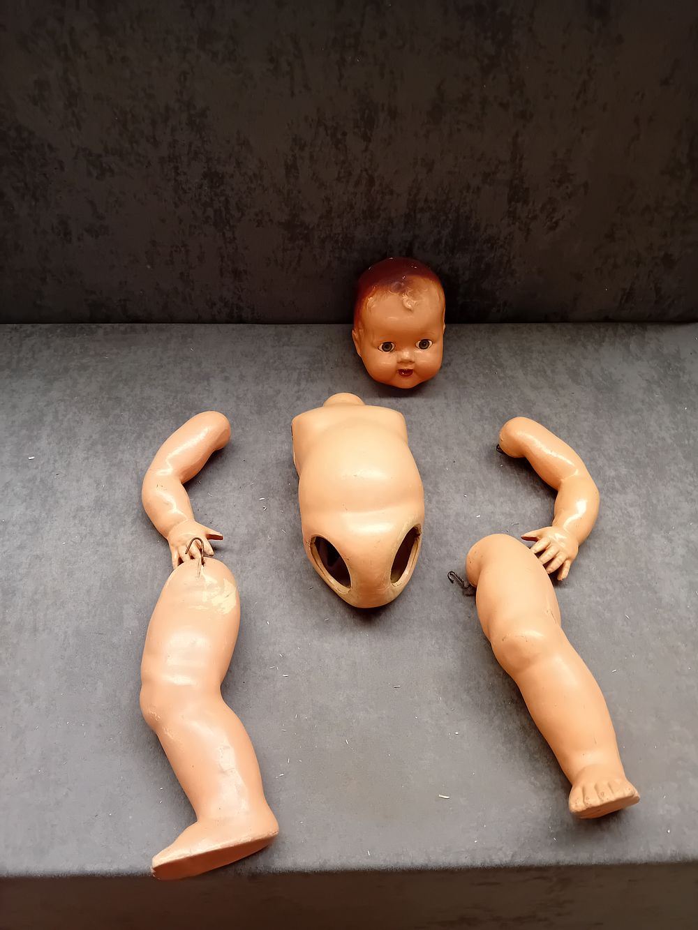 Lot 226: Vintage 1920s Celluloid Doll Complete as pictured 
