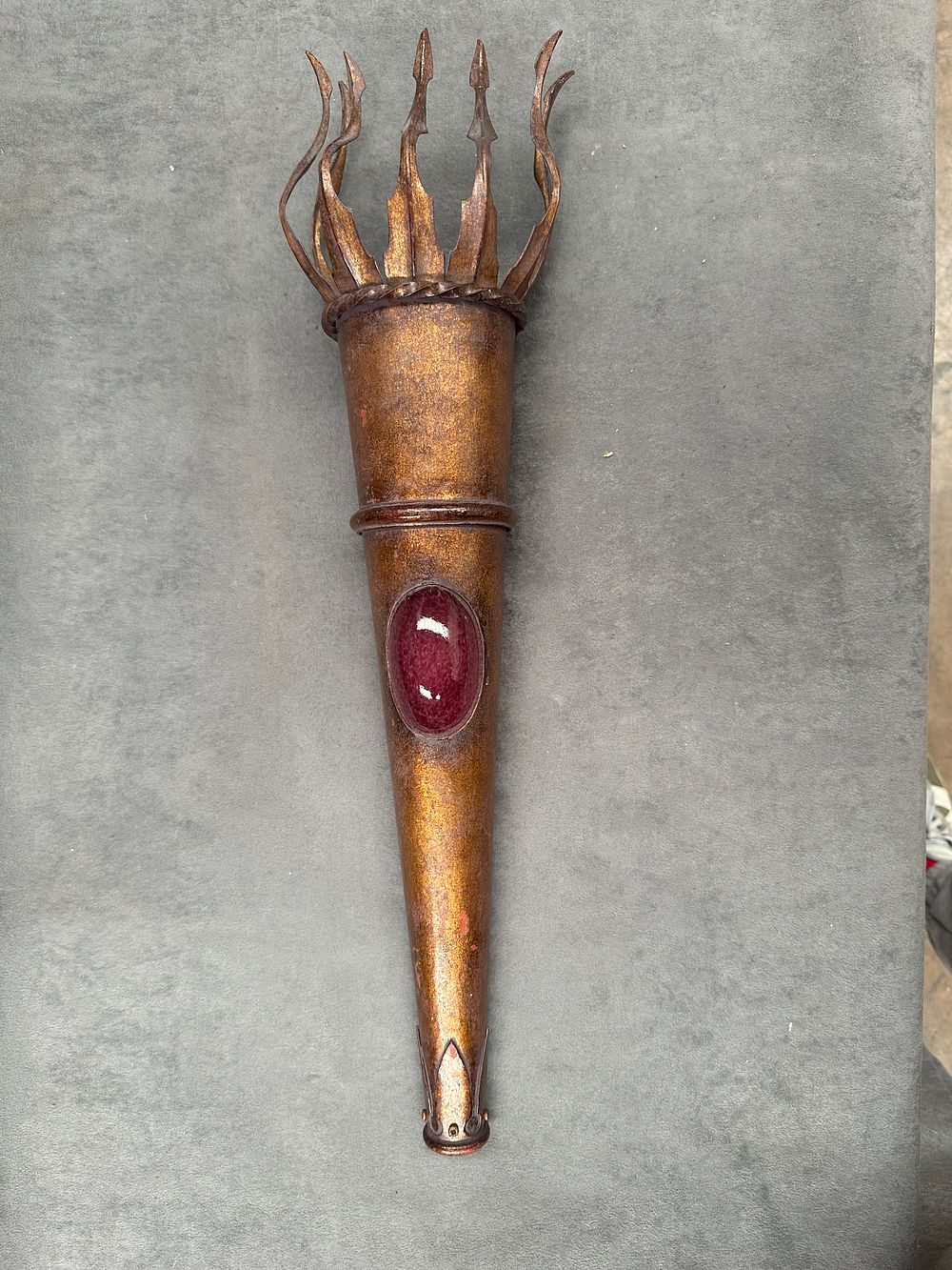 Lot 385: Stage Prop - Flame Toucher with Purple stone. 