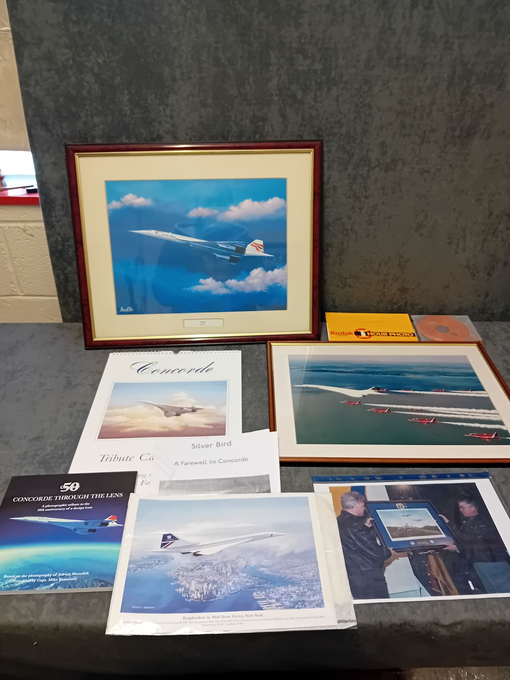Lot 400: Large Mixed Lot of Concorde Memorabilia including Framed...