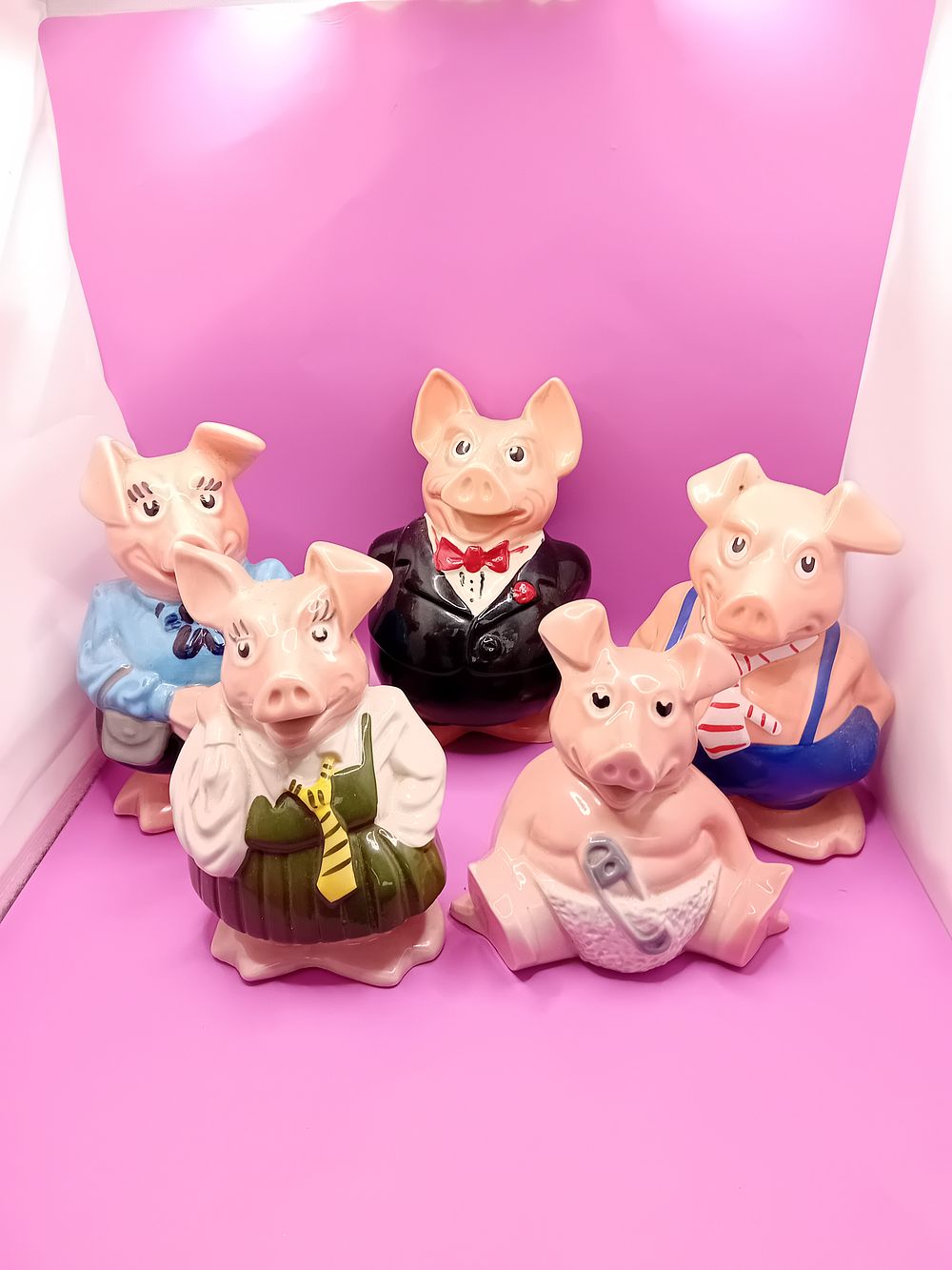Lot 479: Complete 1980s Collection of Natwest piggy banks  Sir...