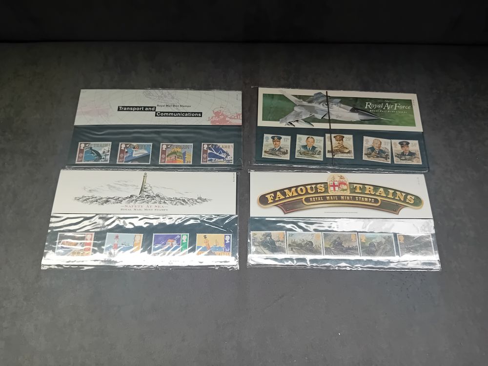 Lot 336: Lot of 4 Stamp Presentation packs Transport and...