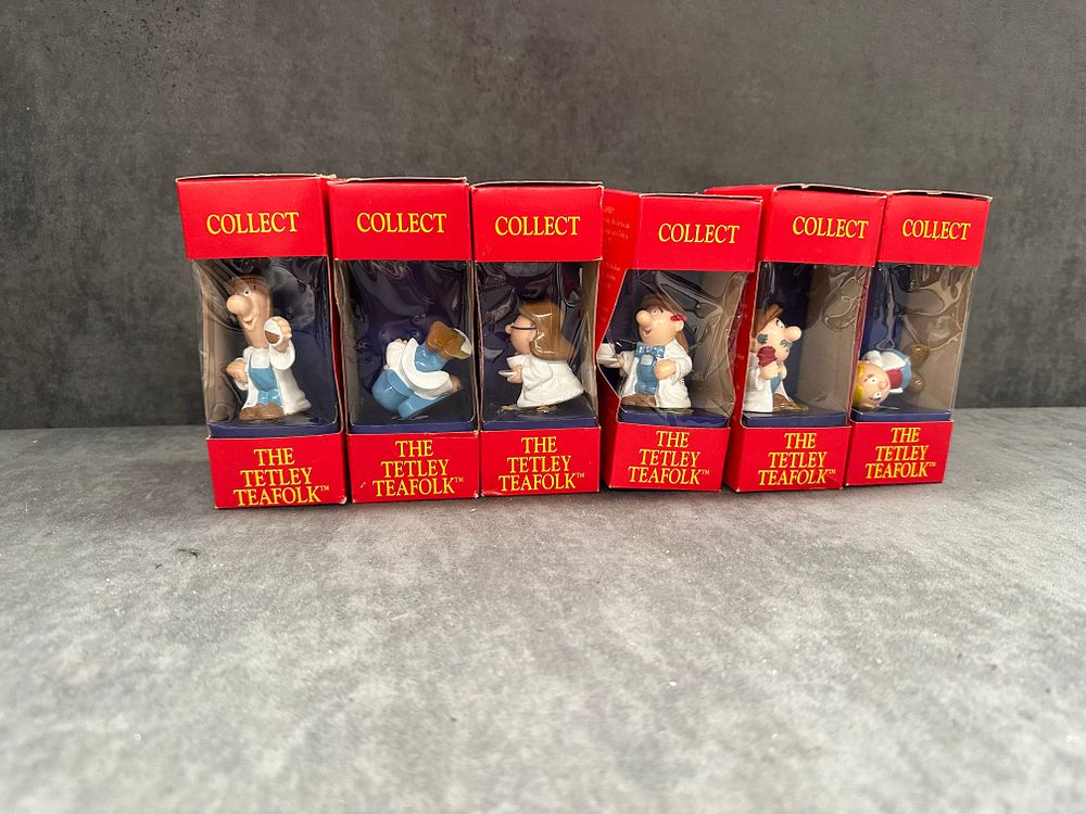 Lot 653: Six Boxed Tetley Teafolk Collectible Figures