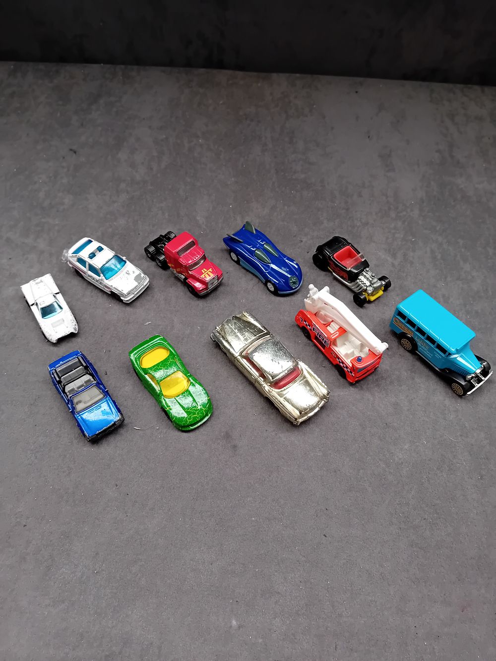 Lot 155: A Mixed Lot of 10 Played With Hot Wheels Diecast Vehicles by Mattel