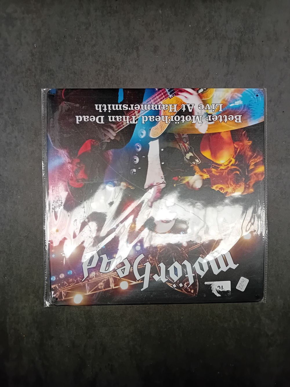 Lot 441: Motörhead 'Better Motörhead Than Dead Live At Hammersmith' Album Cover Wall Art, Metal