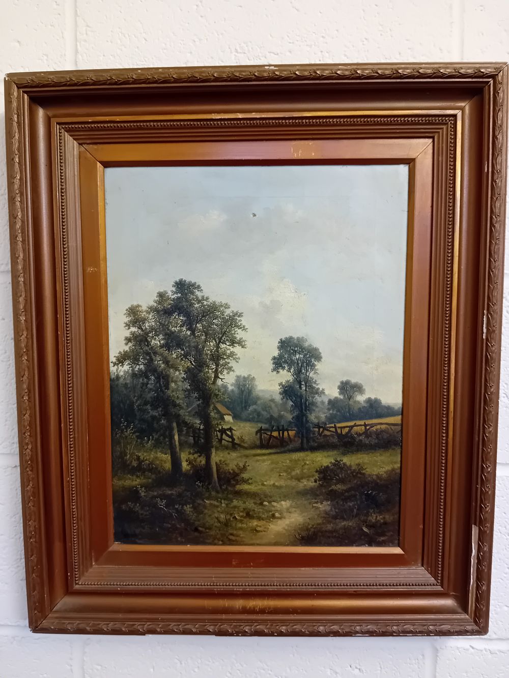 Lot 450: Signed Late 19th/Early 20th Century Rural Landscape Oil Painting, Possibly 'Heal'