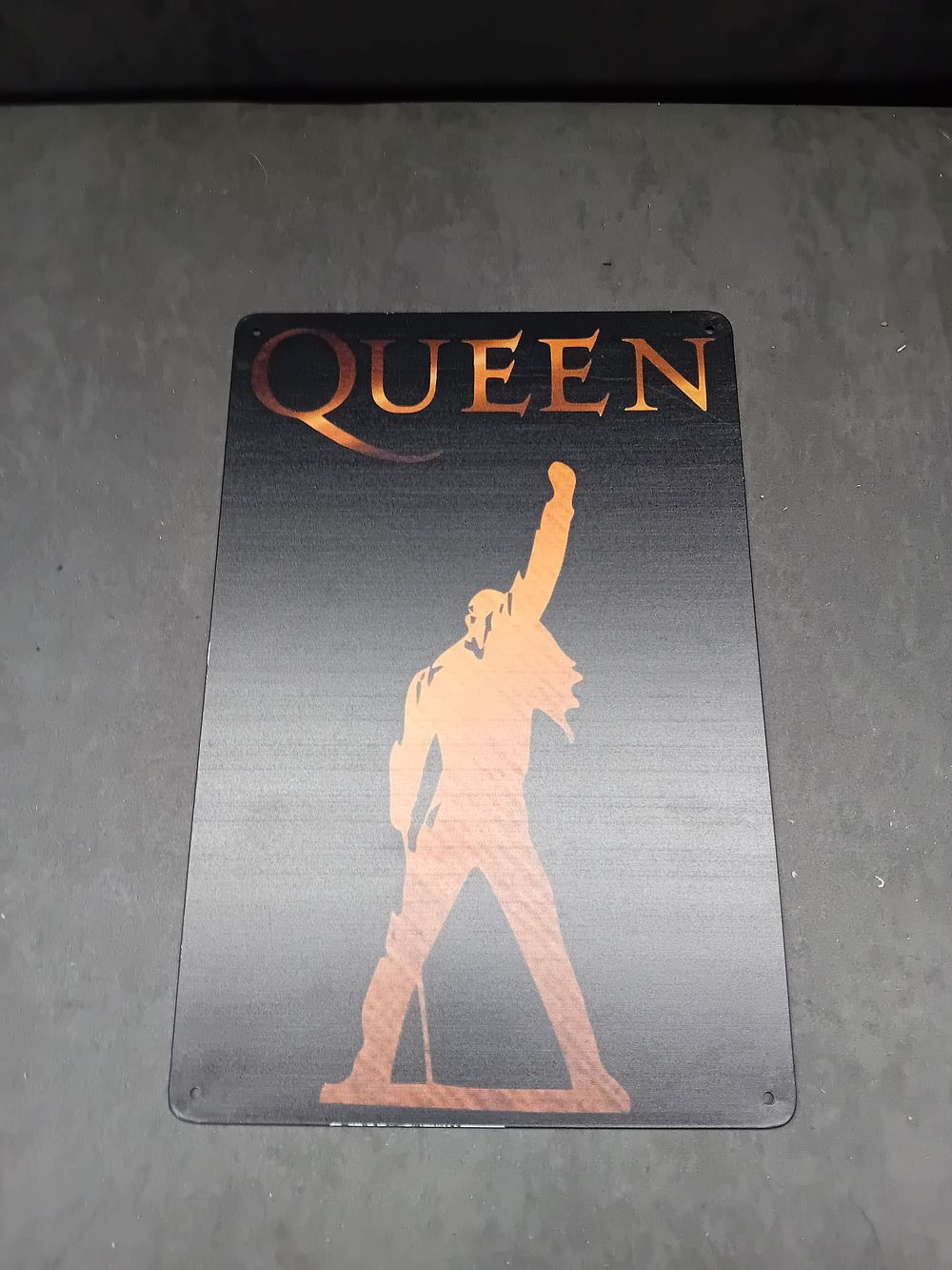 Lot 457: A Queen 'Freddie Mercury' Metal Wall Art Sign