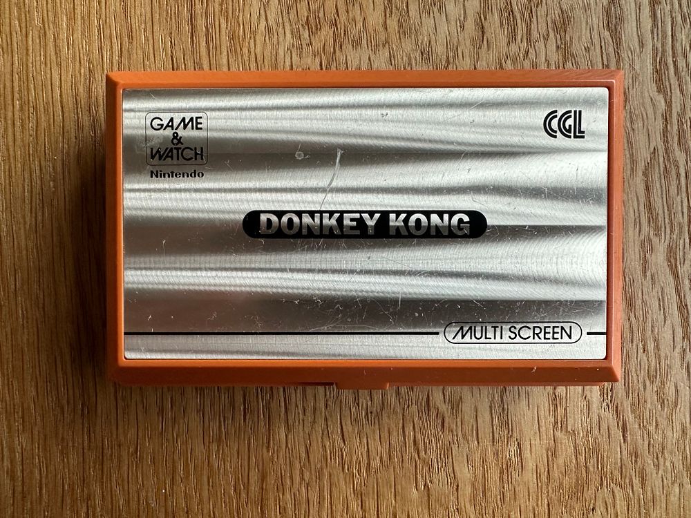 Lot 3: A Nintendo Game & Watch 'Donkey Kong' Multi Screen Handheld Electronic Game, Model No. DK-52, 1982
