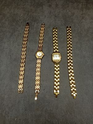 2 x Pairs of ladies watches and matching bracelets. quartz movement.