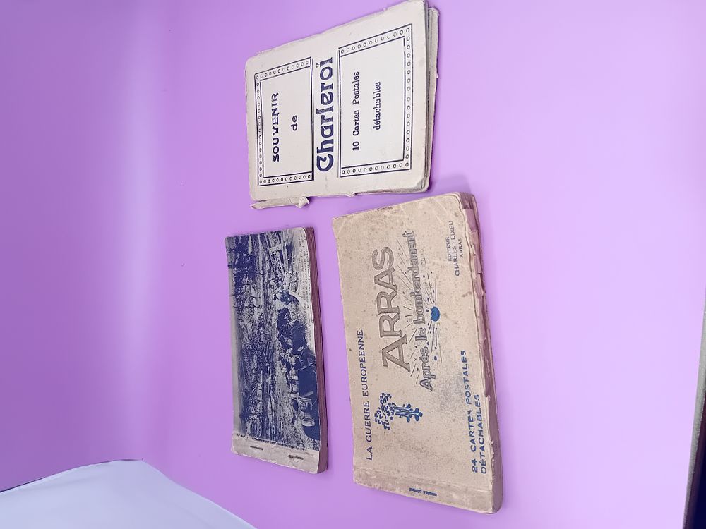 Lot 534: Mixed lot containing WW1 Postcard albums&